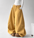 Fleece‑Lined High‑Waist Balloon Wide‑Leg Sweatpants - COPPING THREADS - CT Select