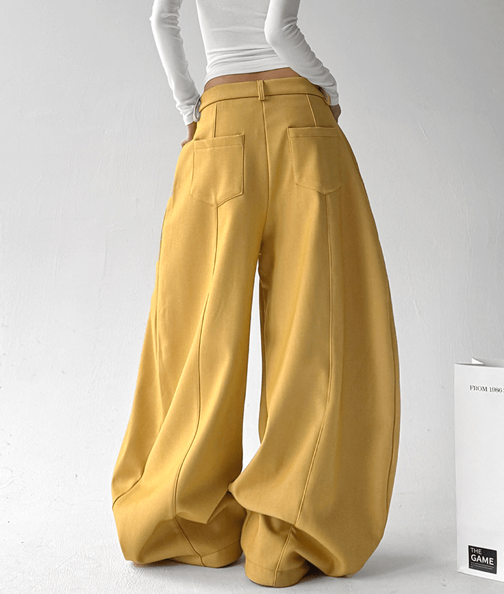 Fleece‑Lined High‑Waist Balloon Wide‑Leg Sweatpants - COPPING THREADS - CT Select