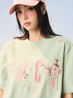Floral Appliqué Logo Tee - COPPING THREADS - Harsh and Cruel