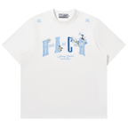 Floral Appliqué Logo Tee - COPPING THREADS - Harsh and Cruel