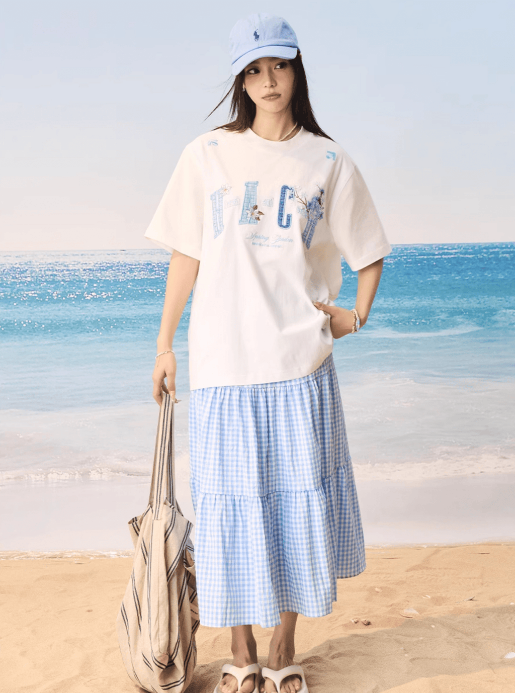 Floral Appliqué Logo Tee - COPPING THREADS - Harsh and Cruel