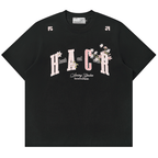 Floral Appliqué Logo Tee - COPPING THREADS - Harsh and Cruel