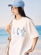 Floral Appliqué Logo Tee - COPPING THREADS - Harsh and Cruel