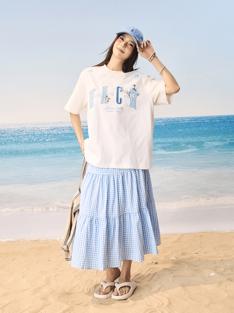 Floral Appliqué Logo Tee - COPPING THREADS - Harsh and Cruel