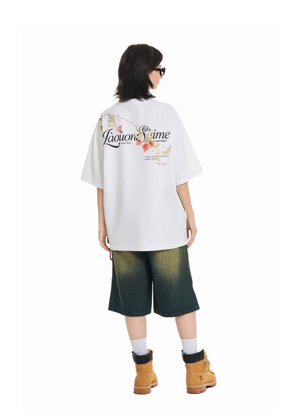 Floral Branch Printed Tee - COPPING THREADS - Harsh and Cruel