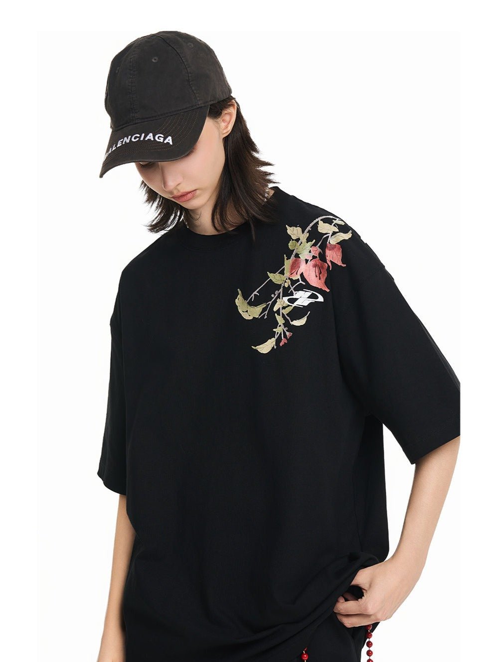 Floral Branch Printed Tee - COPPING THREADS - Harsh and Cruel