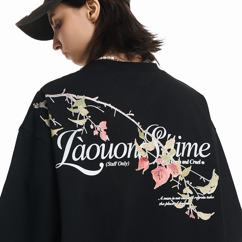 Floral Branch Printed Tee - COPPING THREADS - Harsh and Cruel