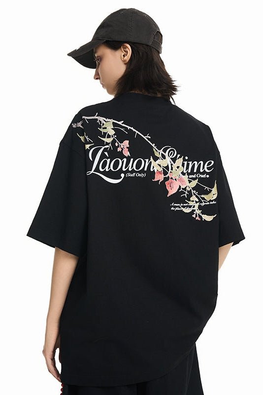 Floral Branch Printed Tee - COPPING THREADS - Harsh and Cruel