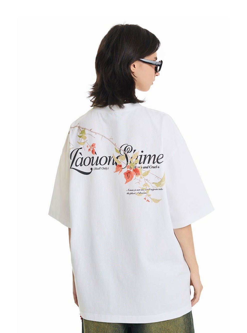 Floral Branch Printed Tee - COPPING THREADS - Harsh and Cruel