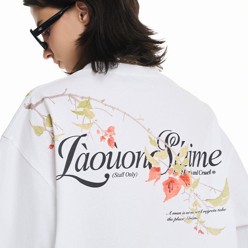 Floral Branch Printed Tee - COPPING THREADS - Harsh and Cruel