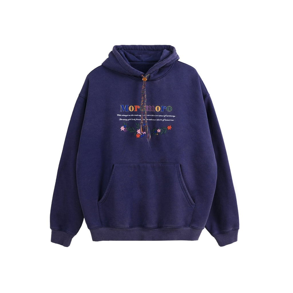 Floral Embroidered Hoodie - COPPING THREADS - MOROMORO