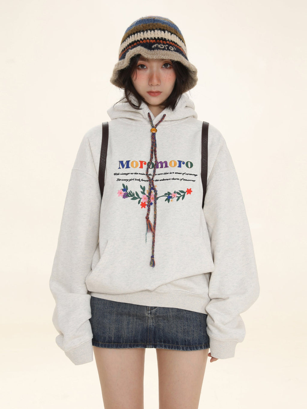 Floral Embroidered Hoodie - COPPING THREADS - MOROMORO