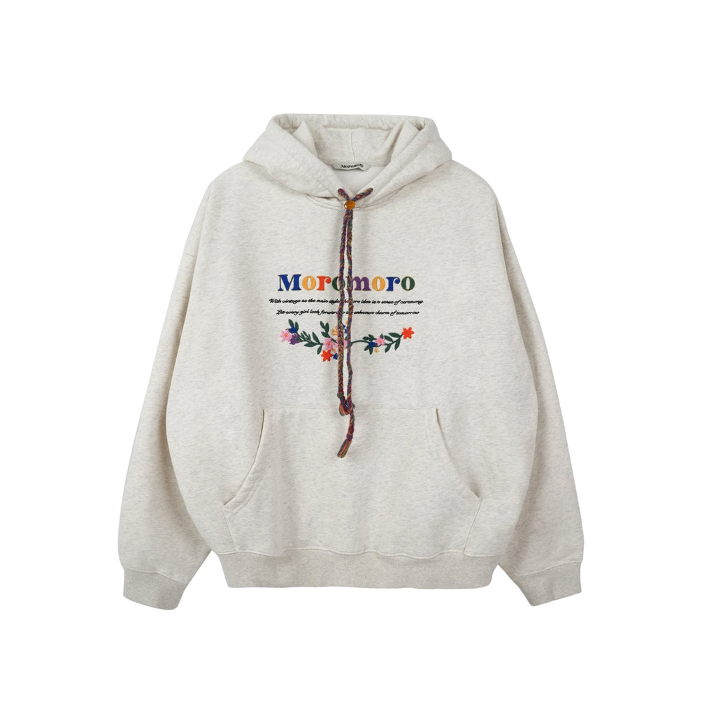 Floral Embroidered Hoodie - COPPING THREADS - MOROMORO