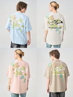 Floral Embroidered Logo Tee - COPPING THREADS - Harsh and Cruel