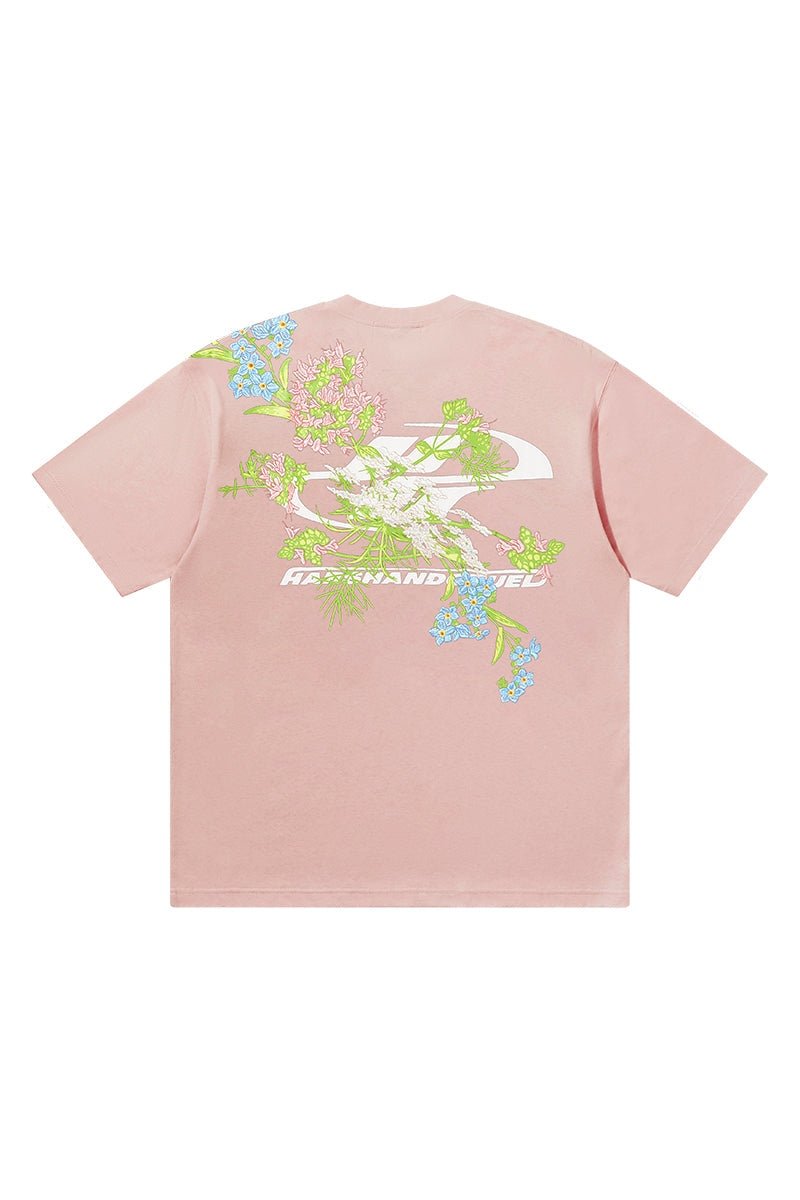Floral Embroidered Logo Tee - COPPING THREADS - Harsh and Cruel