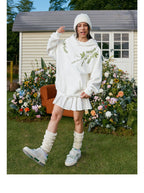 Floral Embroidered Oversized Hoodie - COPPING THREADS - Harsh and Cruel