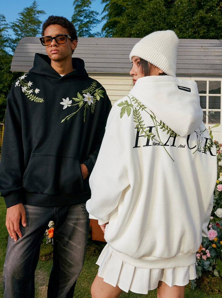 Floral Embroidered Oversized Hoodie - COPPING THREADS - Harsh and Cruel Hauptbild