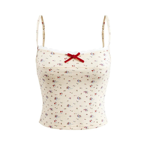 Floral Knit Cami Cardigan and Shorts Set - COPPING THREADS - SUNSETPARK