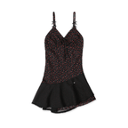 Floral Mesh Splice Lace Trim Cami Dress - COPPING THREADS - MOROMORO