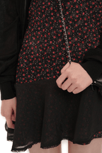 Floral Mesh Splice Lace Trim Cami Dress - COPPING THREADS - MOROMORO