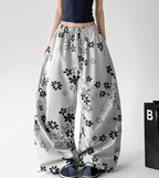 Floral Print Loose Drawstring Pants - CT1931 - COPPING THREADS - CT Select