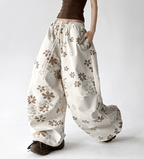 Floral Print Loose Drawstring Pants - CT1931 - COPPING THREADS - CT Select