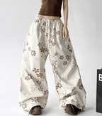 Floral Print Loose Drawstring Pants - CT1931 - COPPING THREADS - CT Select