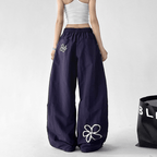 Floral Print Wide - Leg Drawstring Pants – CT188 - COPPING THREADS - CT Select