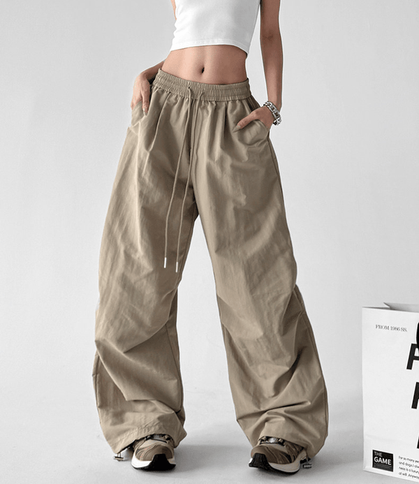 Floral Print Wide - Leg Drawstring Pants – CT188 - COPPING THREADS - CT Select