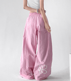 Floral Print Wide - Leg Drawstring Pants – CT188 - COPPING THREADS - CT Select