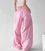 Floral Print Wide - Leg Drawstring Pants – CT188 - COPPING THREADS - CT Select