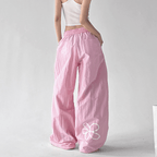 Floral Print Wide - Leg Drawstring Pants – CT188 - COPPING THREADS - CT Select