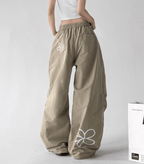 Floral Print Wide - Leg Drawstring Pants – CT188 - COPPING THREADS - CT Select