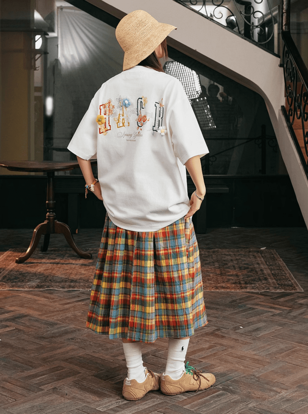 Floral Yarn Appliqué Embroidered Logo Tee - COPPING THREADS - Harsh and Cruel