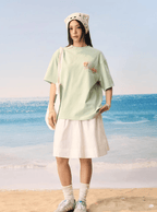 Floral Yarn Appliqué Embroidered Logo Tee - COPPING THREADS - Harsh and Cruel