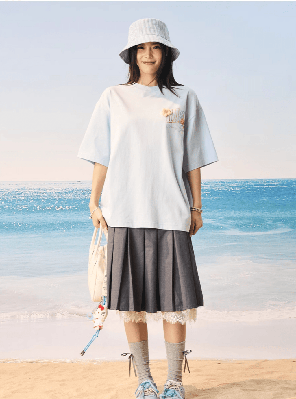 Floral Yarn Appliqué Embroidered Logo Tee - COPPING THREADS - Harsh and Cruel