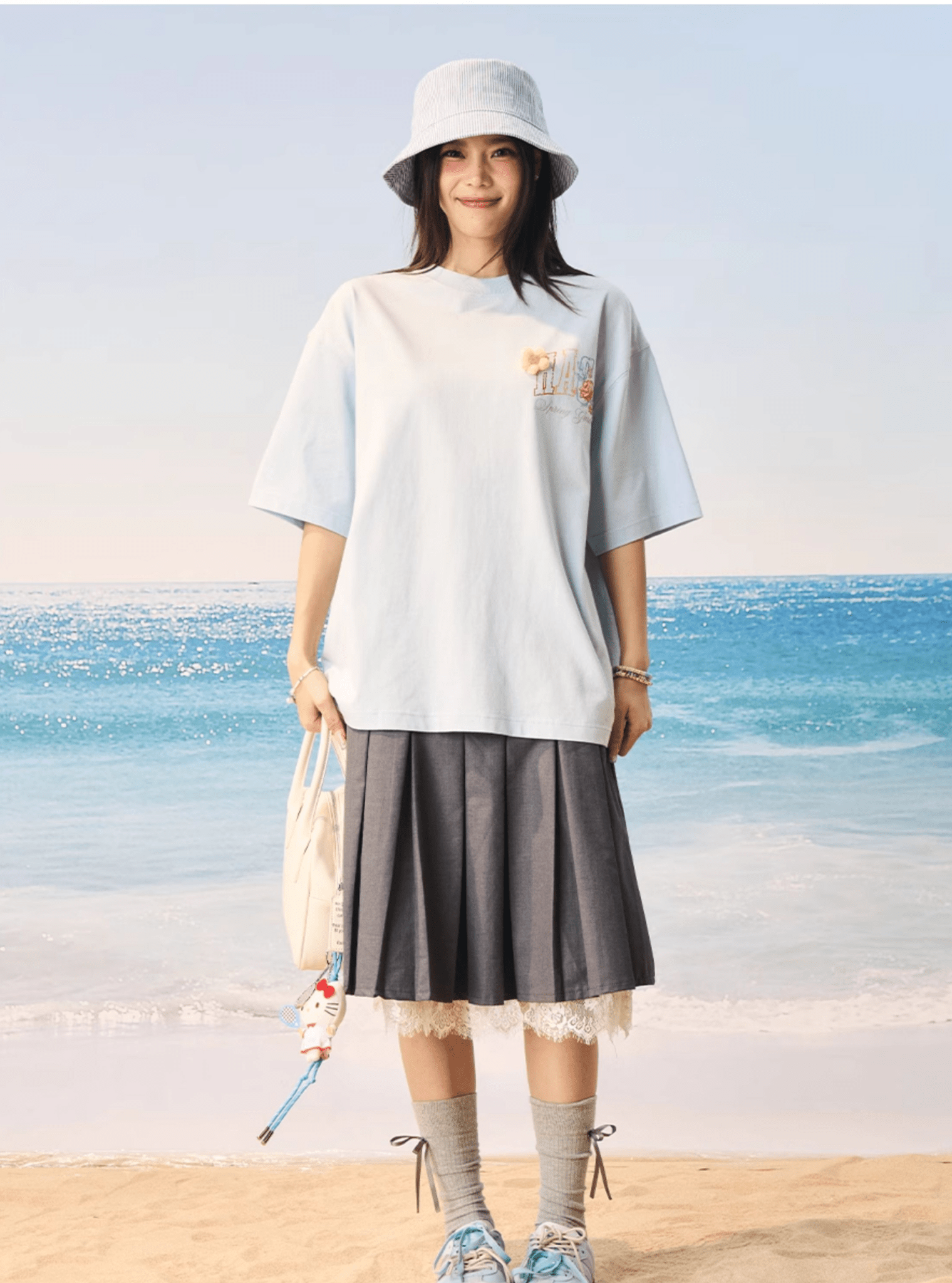 Floral Yarn Appliqué Embroidered Logo Tee - COPPING THREADS - Harsh and Cruel