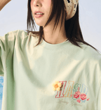 Floral Yarn Appliqué Embroidered Logo Tee - COPPING THREADS - Harsh and Cruel