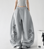 Flower Print Baggy Sweatpants - CT6686 - COPPING THREADS - CT Select