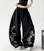 Flower Print Baggy Sweatpants - CT6686 - COPPING THREADS - CT Select