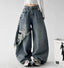Fringed Panel Baggy Jeans - COPPING THREADS - CT ORIGINALS