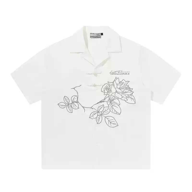 Frog Button Embroidered Shirt - COPPING THREADS - Harsh and Cruel