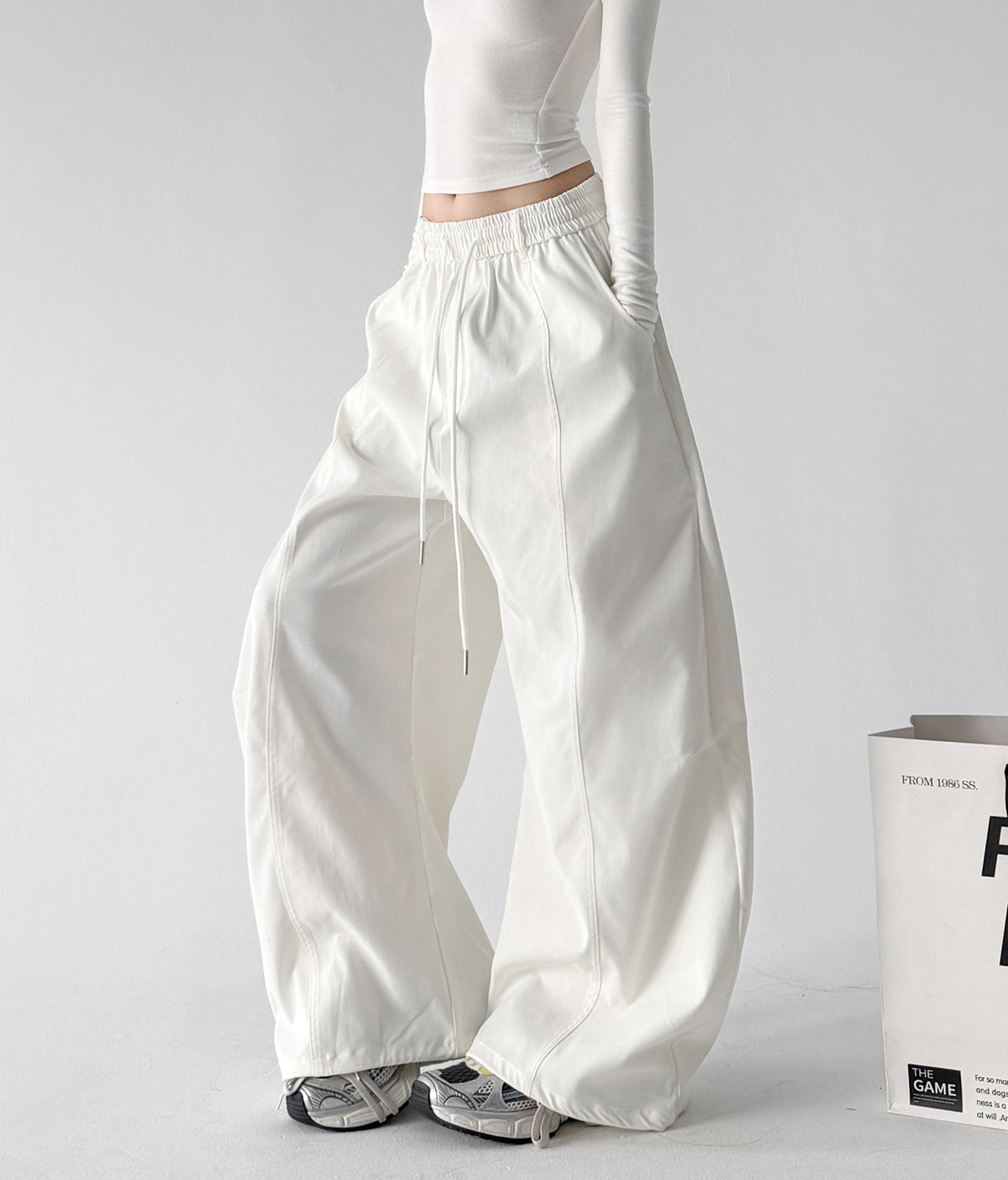 Full-Volume Wide-Leg Pants - CT7852 - COPPING THREADS - CT ORIGINALS