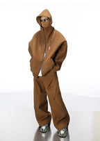 Futuristic Deconstructed Wide - Leg Casual Pants - COPPING THREADS - CT Select