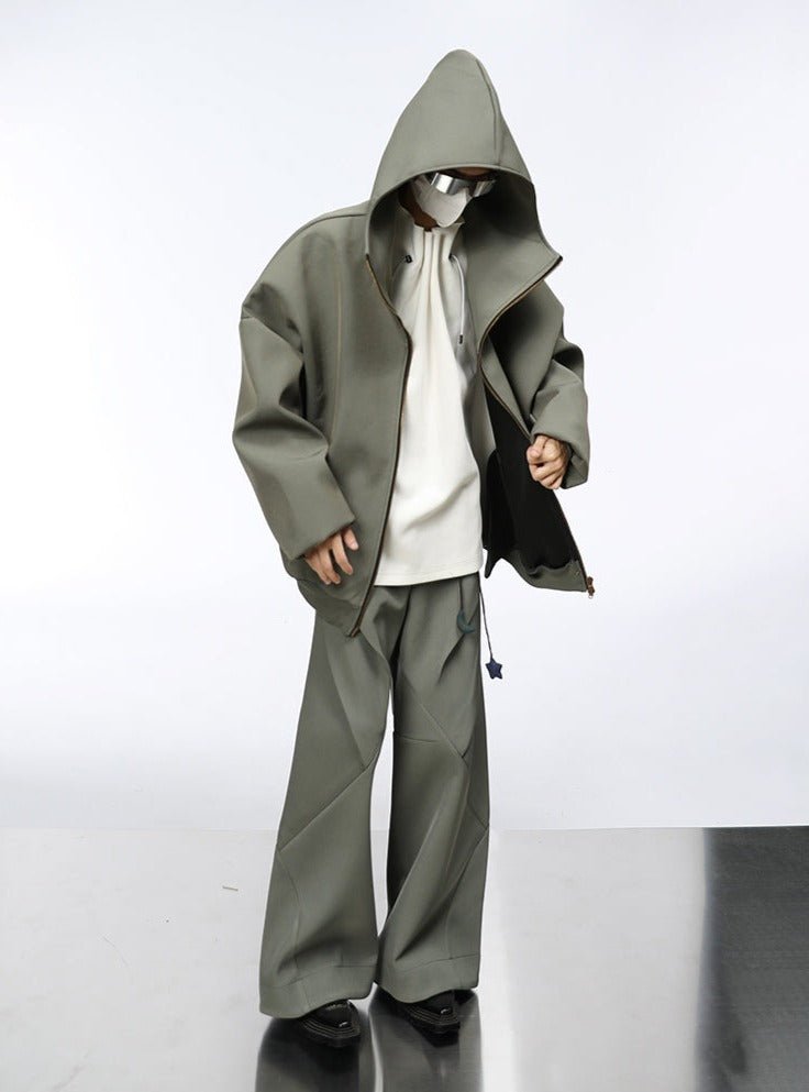 Futuristic Deconstructed Wide - Leg Casual Pants - COPPING THREADS - CT Select