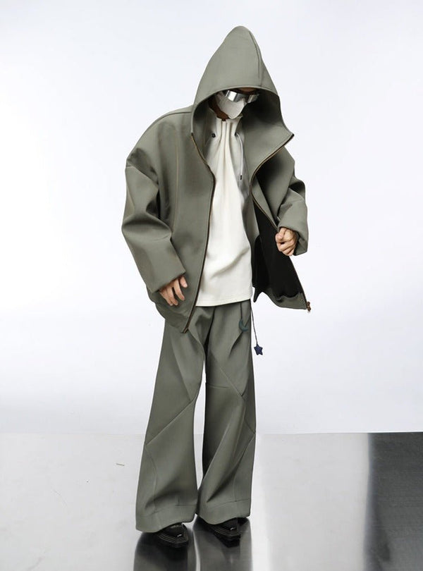 Futuristic Deconstructed Wide - Leg Casual Pants - COPPING THREADS - CT Select