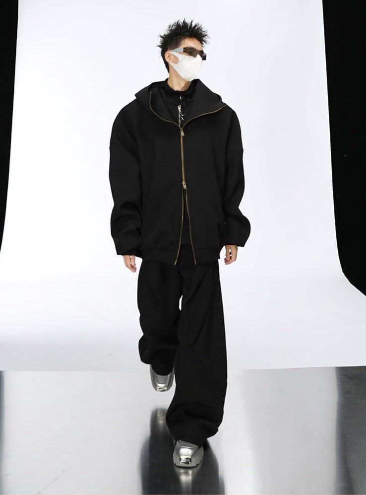 Futuristic Deconstructed Wide - Leg Casual Pants - COPPING THREADS - CT Select