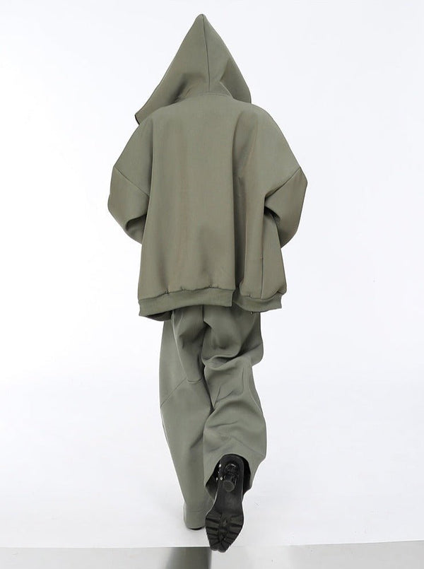 Futuristic Deconstructed Wide - Leg Casual Pants - COPPING THREADS - CT Select