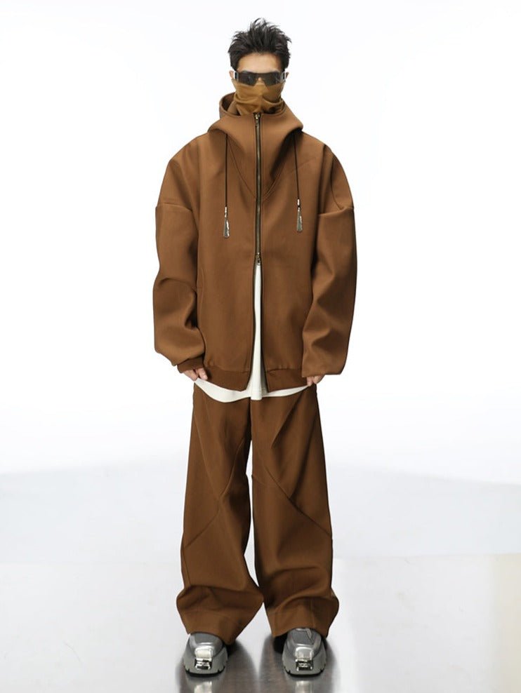 Futuristic Deconstructed Wide - Leg Casual Pants - COPPING THREADS - CT Select