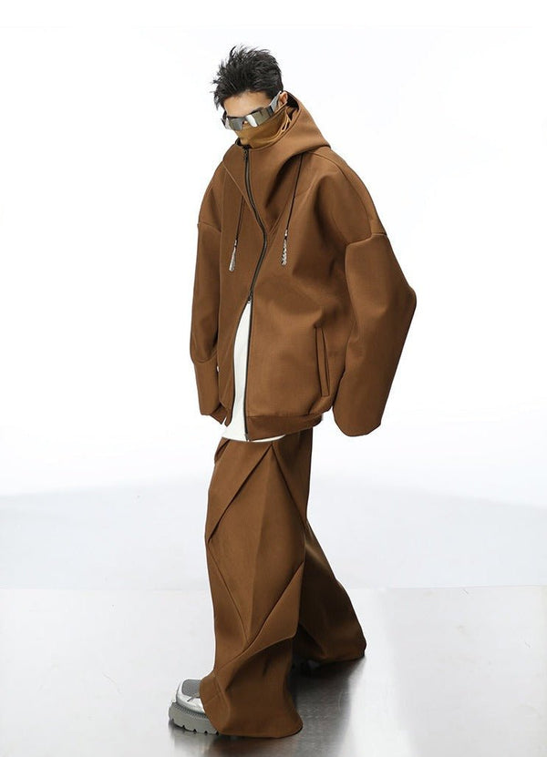 Futuristic Deconstructed Wide - Leg Casual Pants - COPPING THREADS - CT Select